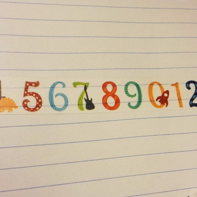 Wild numbers washi  - Thumbnail 4