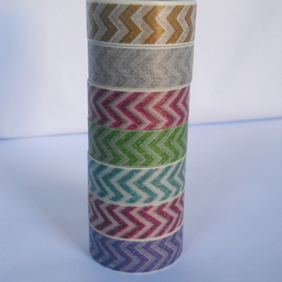 Speckled chevron washi