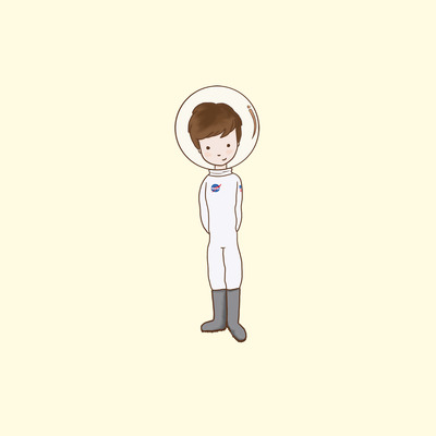 Dress up astronaut print
