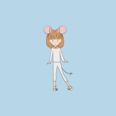 Dress up mouse print