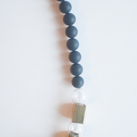 Black Glass Necklace NL0973 - Thumbnail 5