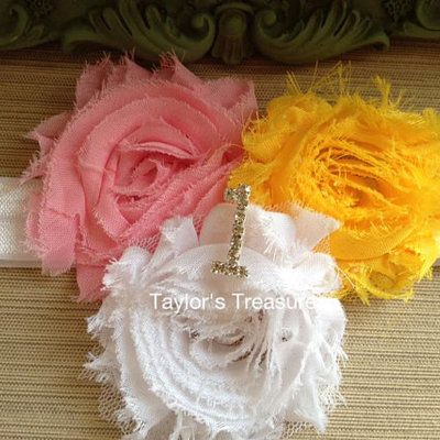 Taylors treasures - 1st 2nd 3rd birthday headband - photo prop - cake smash - any number - any color combo