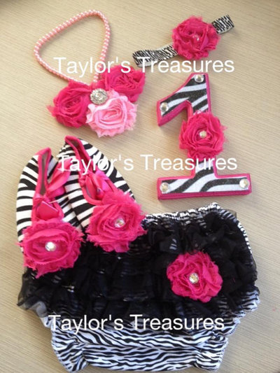 Taylors Treasures - Ultimate 1st Birthday Photo Prop 5pc Set - Cake Smash - Any Pattern or Theme - Perfect for Photo