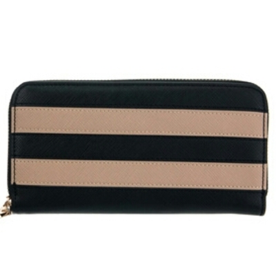 "lorie 2" faux leather striped wallet