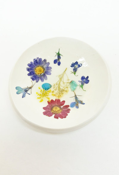Botanical Ring Dish Floral Tealight Holder