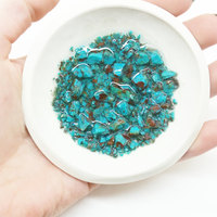 Chrysocolla Ring Dish Turquoise Gemstone Tealight Holder - Thumbnail 1