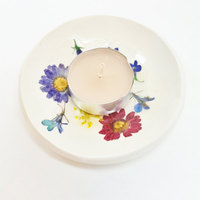 Botanical Ring Dish Floral Tealight Holder - Thumbnail 3