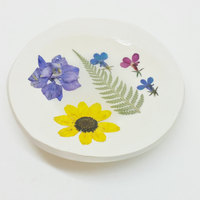 Botanical Ring Dish Floral Tealight Holder - Thumbnail 3