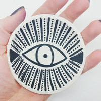 Evil Eye Ring Dish Small Jewelry Dish - Thumbnail 1
