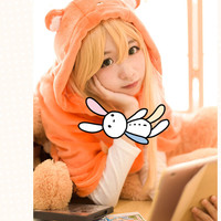 Harajuku sheep cartoon house female hamster nest Groundhog shawl jacket - Thumbnail 2