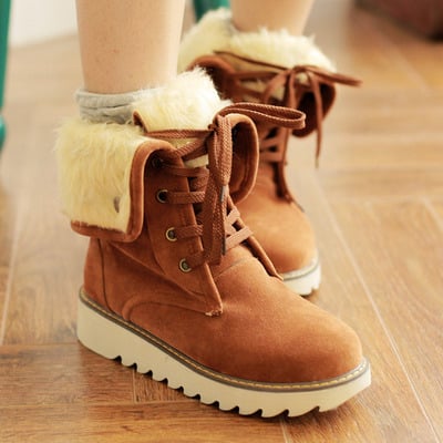 Plus size womens warm snow boots - Thumbnail 3