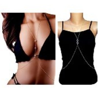 New sexy 18k gold plated pearl body and belly chain