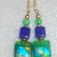 Lampwork Earrings Fiesta - Thumbnail 1