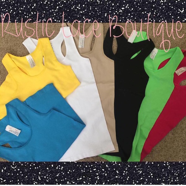 *Best Seller* Razor Back Stretch Tanks