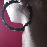 Beaded Hoop Earrings - Thumbnail 3