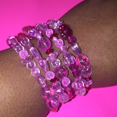 Beaded wraparound bracelet - Thumbnail 4