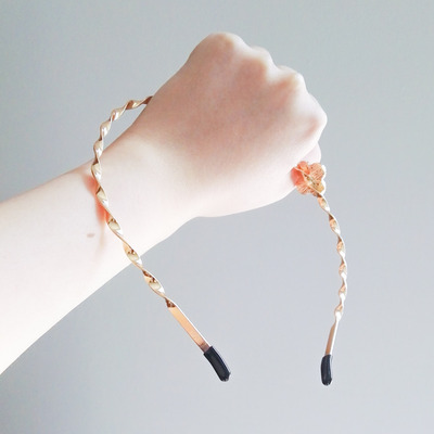 Korean gold clover hairband 