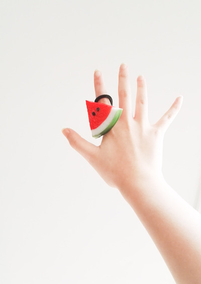 Watermelon hair tie