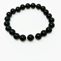 Onyx Gemstone Beaded Bracelet - Thumbnail 1