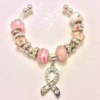 Breast Cancer Awareness Bangle Bracelet - Thumbnail 2