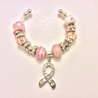 Breast Cancer Awareness Bangle Bracelet - Thumbnail 3