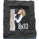 8x10 Black rock picture frame-1