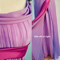 P003 Megara "Meg" Park Style Hercules Women's Costume Adult Dress gown chiffon - Thumbnail 2