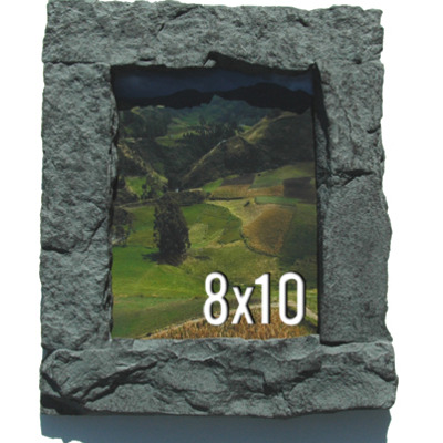 8x10 gray rock picture frame