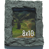 8x10 Gray rock picture frame