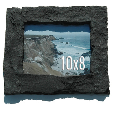 8x10 black rock picture frame