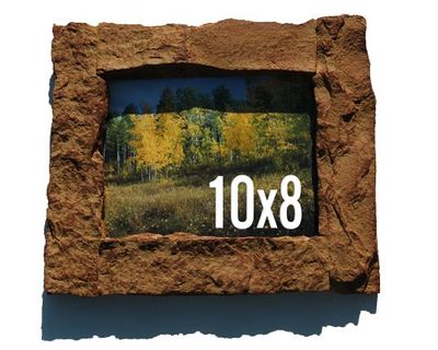 8x10 tan rock picture frame