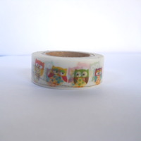 Owls on a Line Washi - Thumbnail 1