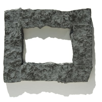 4x6 gray rock picture frame 