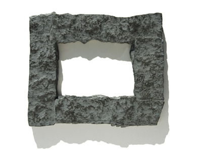 4x6 gray rock picture frame 