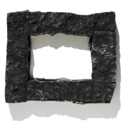 4x6 black rock picture frame 