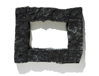 4x6 black rock picture frame 