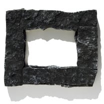 4x6 Black rock picture frame 