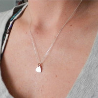 Tiny love necklace in rose gold  - Thumbnail 1