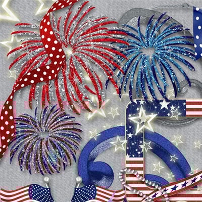 Stars & stripes forever (digital scrapbooking kit)