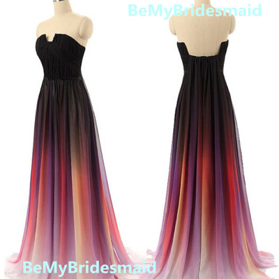 New style gradient prom dress 2016, gradient prom dresses, prom dresses 2016