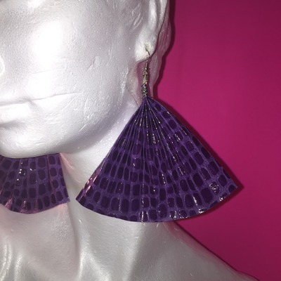 Paper Fan Earrings