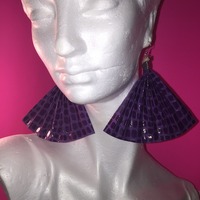 Paper Fan Earrings - Thumbnail 1