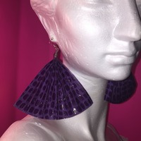 Paper Fan Earrings - Thumbnail 2