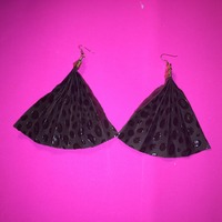 Paper Fan Earrings - Thumbnail 1