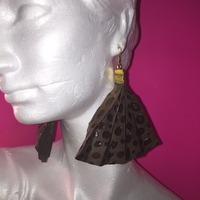 Paper Fan Earrings - Thumbnail 2