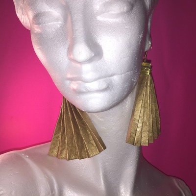 Paper Fan Earrings