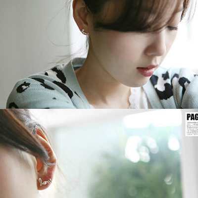 Gold love letter with pearl earrings