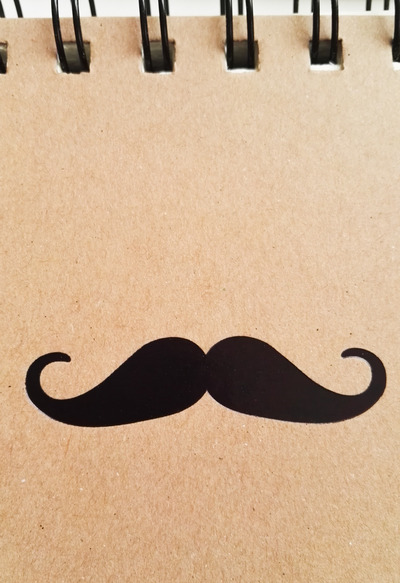 Moustache notepad