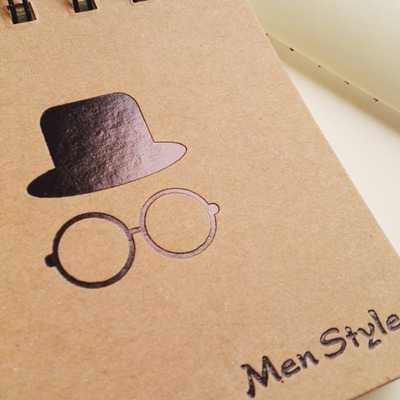 Hat and glasses notepad