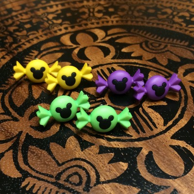 Mickey halloween candies earrings